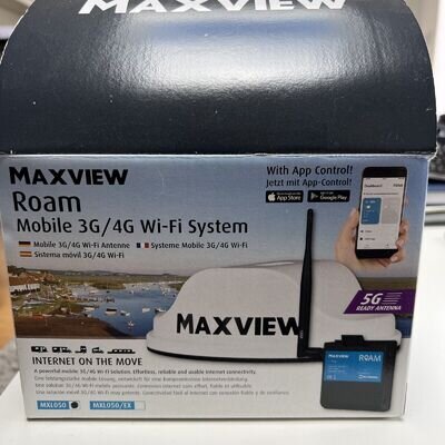 MAXVIEW ROAM 4G 5G WIFI INTERNET ROUTER ANTENNA 12V CARAVAN MOTORHOME MXL050