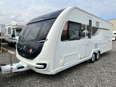 Swift Elegance Grande 845 Twin axle touring caravan 4 berth Fixed island bed VGC