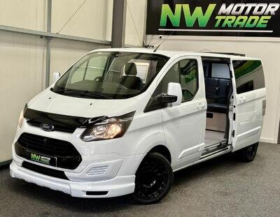 Transit Custom Camper Van LWB Long Wheelbase / Conversion / Air Con / Tailgate