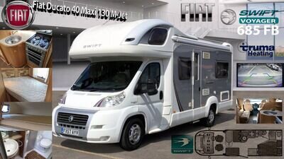 2008/57 FIAT DUCATO 40 MAXI 130ps M-JET SWIFT VOYAGER 2.3 685 FB MOTORHOME VAN