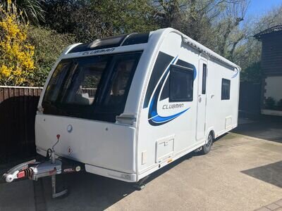 Lunar Clubman SE 2018 4 Berth Fixed Bed Caravan + Motor Mover + Sun Canopy