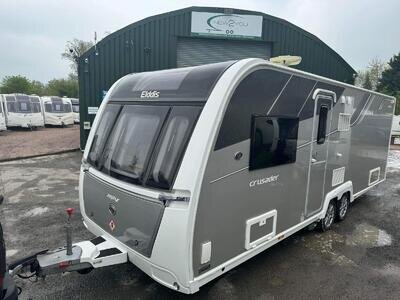 2017 Elddis Crusader Zephyr 4 berth Transverse Bed Twin Axle Caravan -185-