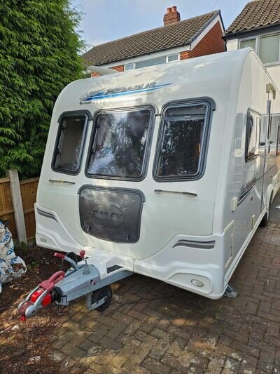 4 berth Bailey Pegasus 534 touring caravan used fixed bed