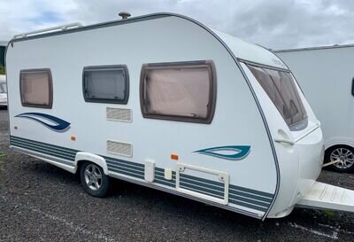 4 berth caravan fixed bed