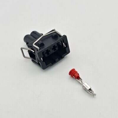 JOKON 95mm ROUND LIGHT LAMP 2 WAY PIN CONNECTOR PLUG ELDDIS CARAVAN MOTORHOME