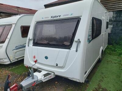 2018 Elddis Xplore 422 Solid, 2 Berth End Kitchen lightweight Caravan, Solar