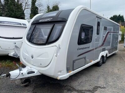 Swift Conqueror 645 4 Berth Big Twin Axle Caravan with Island Bed