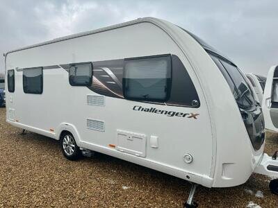 Swift Challenger x880 fixed bed 4 berth end bathroom touring caravan