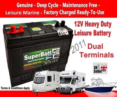 12V 120AH SB DT120 Leisure Battery Caravan Motorhome Motor Mover ; Marine Boat