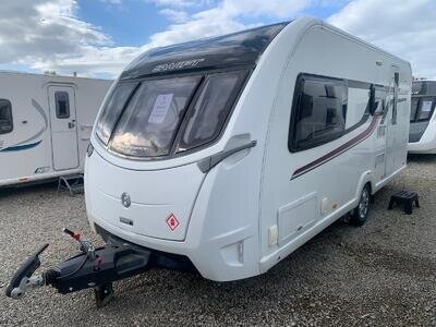 SWIFT ELEGANCE 530 - 4 BERTH CARAVAN WITH END WASHROOM + MOTORMOVER