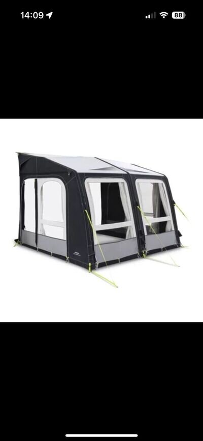 Kampa Rally Air Pro 330 Caravan & Motorhome Static Awning Excellent Condition