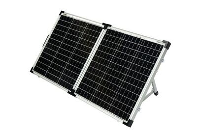 **Refurb** 100W Folding Solar Panel 12V Charging Kit Caravan Motorhome Camping