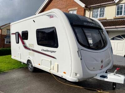 2011 Swift Challenger 480 SR. 2 Berth, Single axle touring caravan.