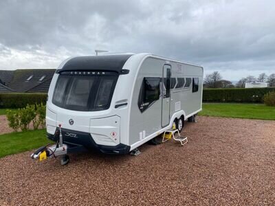 2022 Coachman Laser Xcel 845 8ft wide self levelling touring caravan 4 berth