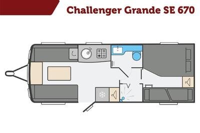 Swift Challenger Grande 670 SE, 2024 New Touring Caravan