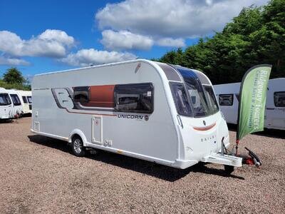 * SALE AGREED* Bailey Unicorn III Valencia 2015 Single Axle 4 Berth - Fixed Be