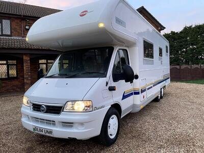 2004 Fiat DUCATO 15 28 JTD MAXI TAG AXEL BURSTNER A747-2 ACTIVE 6/7 BERTH OVER 5