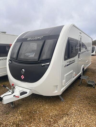 SWIFT ACE DIPLOMAT, 2023 MODEL, 4 BERTH, FIXED TRANSVERSE ISLAND BED!!!