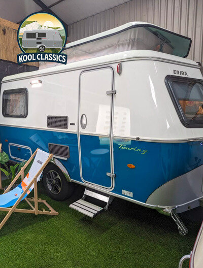 2024 2 berth Eriba Touring 420 Harbour Blue Caravan Loaded OVEN ready now