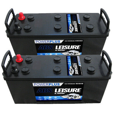 2 x PowerPlus L180 Leisure Battery 180ah Boat & Marine Leisure Batteries