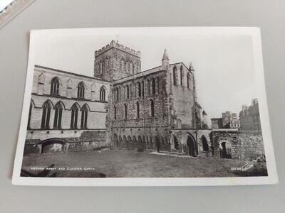 Vintage Postcard Real Photograph - Hexham Abbey & Cloister Garth