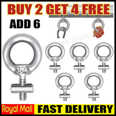 2+4* Stainless Steel Awning Rail Stoppers 6mm Stops Motorhome Campervan Caravan.