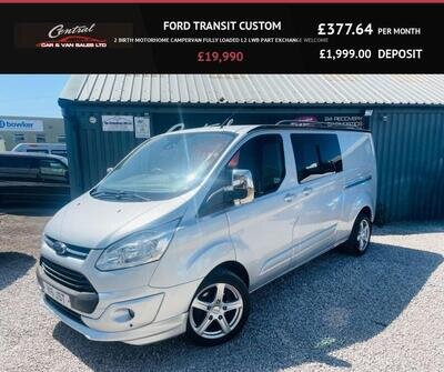 2015 Ford Transit Custom 2 BIRTH MOTORHOME CAMPERVAN FULLY LOADED L2 LWB PART EX