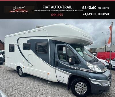 2013 Fiat AUTO-TRAIL 2.3 FRONTIER SAVANNAH S-A AUTOMATIC/TIPTRONIC CAMPERVAN MOT