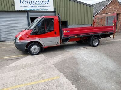 FORD TRANSIT 350 LWB DROPSIDE 2.4 TDCI 115 BHP, FULL MOT, SERVICED, PRICE + VAT