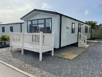 Luxury holiday lodge Par Sands Holiday park nr Fowey and Charlestown Cornwall