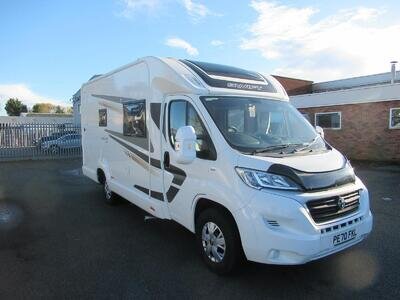 SWIFT ESCAPE 614, 4 berth motorhome with central drop down bed