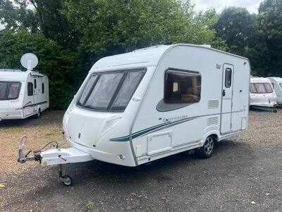 Abbey Expression 420 by Michael Jordan 2 berth caravan with motor mover & awning