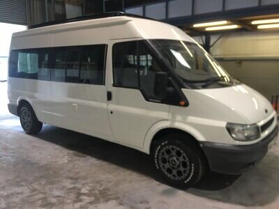 ford transit camper van conversion project with pop top