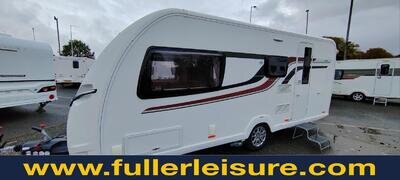 2017 SWIFT ELEGANCE 530 4 BERTH END WASHROOM CARAVAN WITH FITTED MOVER USED