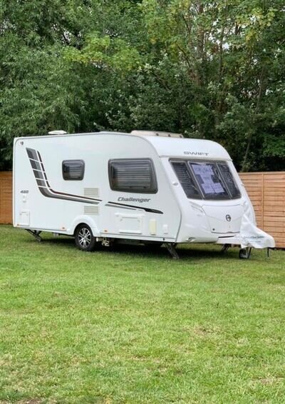 2013 Swift Challenger 480 - 2 Berth Caravan - End Bathroom