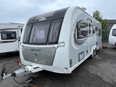 6 BERTH ELDDIS SUPREME 840 TWIN AXLE 2019 FIXED BED WITH SILVER SIDES,NOW SOLD