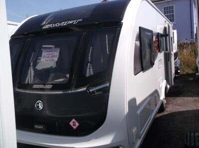 2018 Sterling/Swift Eccles 590 ALDE. Luxury family caravan.