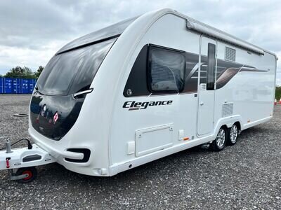 Swift Elegance Grande 835 Twin axle touring caravan 4 berth Rear Island bed FSH