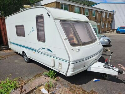 Touring caravan for sale with awning