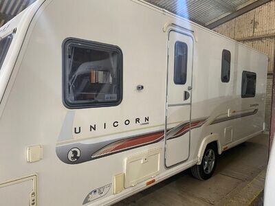 Bailey Unicorn Cabrera 4 Berth Touring Caravan 2012, Fixed Island Bed