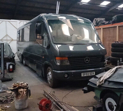 Motorhome project 33 seater merc cheetah