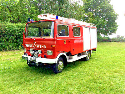 Mercedes LP608D Ex German Fire Truck Campervan