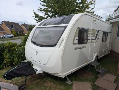 2014 Swift Sprite Major 4FB - Fixed Bed, End Bathroom, Motor Mover, Solar Panel.