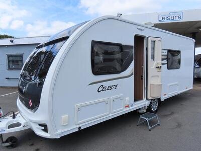 2017 SWIFT CELESTE SE 565 4 BERTH CARAVAN WITH TWIN FIXED BEDS AND MOVER........