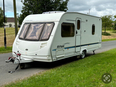 Sterling Europa 490 fixed bed 4 birth caravan