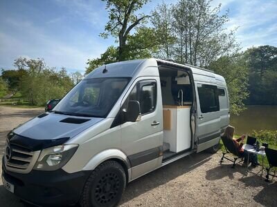 Mercedes Sprinter Camper Van 313 CDi Silver 2 berth fully off Grid Camper