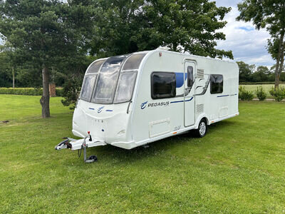 BAILEY PEGASUS VERONA 2016 4 BERTH FIXED BED CARAVAN 2024 SERVICE CHEAPEST IN UK