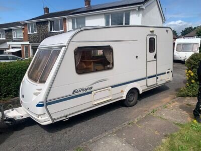 CARAVAN 2 BERTH STERLING EUROPA 480 WITH END BATHROOM / CHANGINGROOM 2003