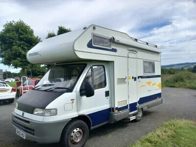 Fiat Motor Home,2002, Low miles 4 berth 6 belted seats, march 2025 mot,