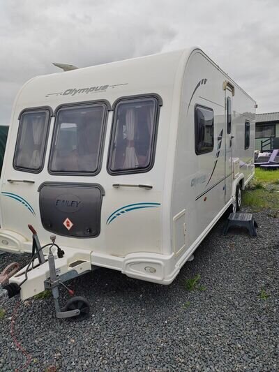 bailey Olympic caravan 624 fixed bed end bathroom